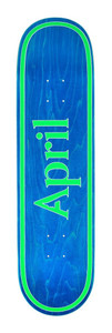 April Team Og Logo Blue/green Deck 8.00 - Skateboard Deck
