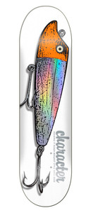 Character Team Fishing Lure Foil Deck 8.25 - Skateboard Deck