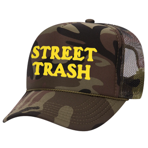 Deathwish Street Trash Trucker Hat Camo - Skateboard Hat