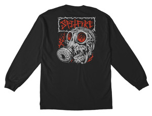 Spitfire Gasmask Black Ls L - Skateboard Longsleeve Shirt