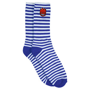 Spitfire Bighead Fill Emb Socks Blue/white - Skateboard Socks