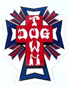 Dogtown Cross Logo Usa 4" Sticker