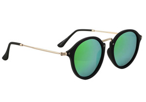 Glassy Klein Black/green Mirror Polarized Sunglasses