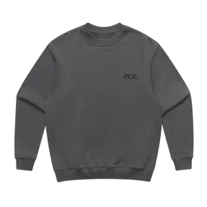 Ace Hutch Dark Grey Crew/swt S - Skateboard Sweatshirt