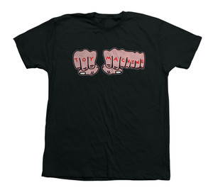 Toy Machine Fists Black Ss L - Skateboard Tshirt