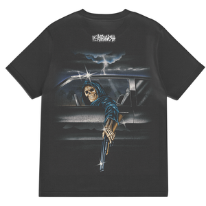 Deathwish Samborgini Reaper Garment Dyed Black Ss L - Skateboard Tshirt