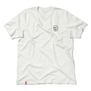 Ace Pile White Ss L - Skateboard Tshirt