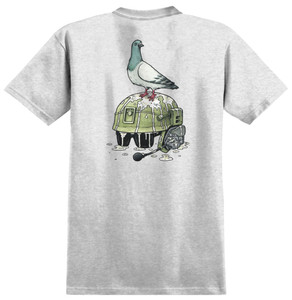 Anti-hero Liberdad Ash Grey Ss L - Skateboard Tshirt