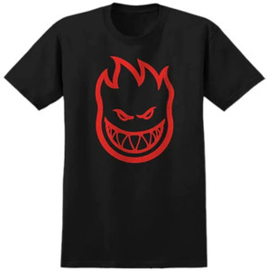 Spitfire Bighead Black/red Ss Xl - Skateboard Tshirt