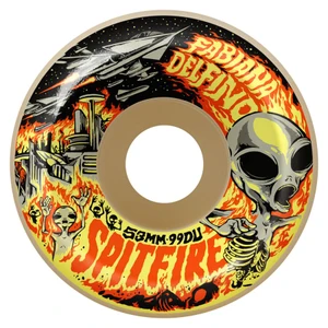 Spitfire Formula Four Fabiana Invasion Conical Full 54mm 99d (set Of 4) - Skateboard Wheels