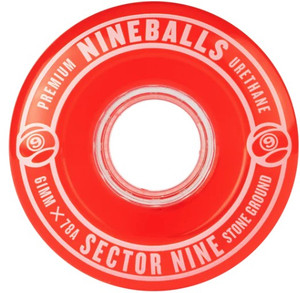 Sector 9 Nineballs Red 61mm 78a Wheels - Skateboard Wheels