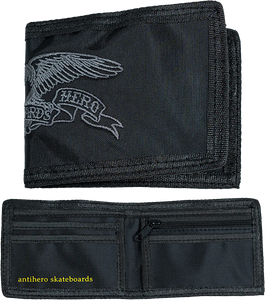 Antihero - Basic Eagle Wallet Bi-fold Wallet Blk/charcoal