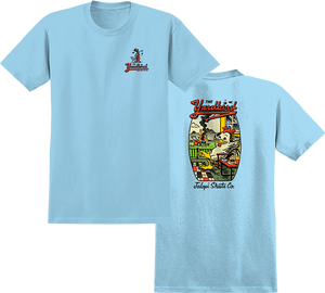 Antihero - Jalopi Yardbird Ss Xl-heather Light Blue - Skateboard Tshirt