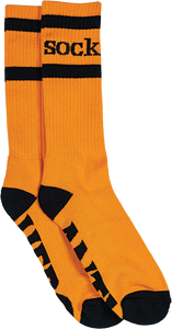 Antihero - Sock Logo Crew Sock Orange/black - Skateboard Socks