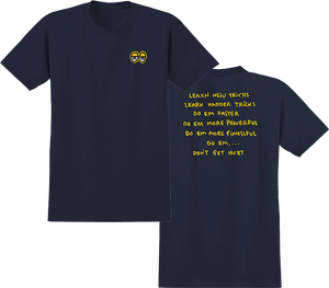 Krooked - New Tricks Ss S-true Navy/yel/blk/wth - Skateboard Tshirt