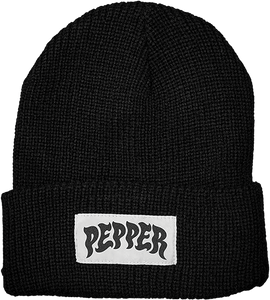 Pepper - Logo Beanie Black - Skateboard Beanie