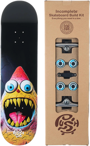 Push - Sharky Big (in-complete)-8.0 Black - Complete Skateboard