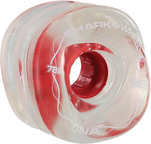 Shark Wheels - Dna 72mm 78a Clear/red - Skateboard Wheels (Set Of Four)