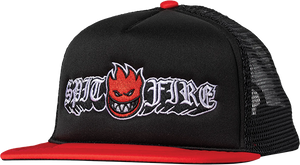 Spitfire - Old E Drop Bighead Hat Adj-black/red - Skateboard Hat