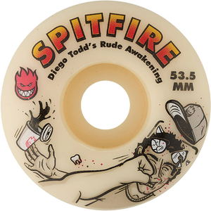 Spitfire - Todd F4 99a Rude Awaking 53.5mm - Skateboard Wheels (Set Of Four)
