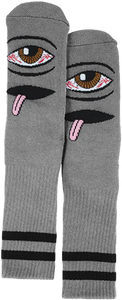 Toy Machine - Bloodshot Eye Crew Socks-slate Grey 1pr - Skateboard Socks