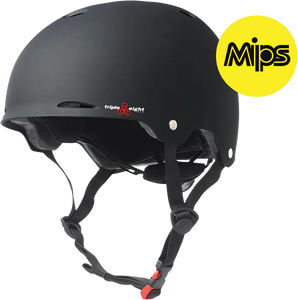 Triple 8 - Gotham Mips Dual-cert Helmet S/m-matte Black - Skateboard Helmet