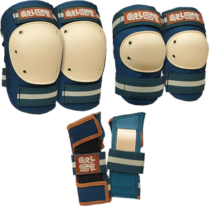 Triple 8 - Saver 3/pk Pads Jr-grlswirl Blue/grey - Skateboard Pads