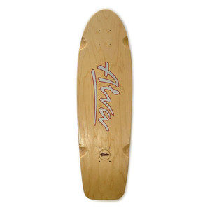 Alva 1978 Og Logo Silver/red Shaped Wheel Wells Deck 8.5 X 30.0 - Skateboard Deck