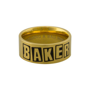 Baker Brand Logo Ring Gold S/9
