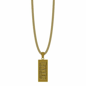 Baker Curb Wax Necklace Gold