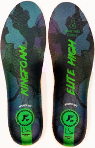 Footprint Kingfoam Elite Quantum Heel Black Camo/green Mid 5mm Toe/7mm Heel Insoles Large (9-14)