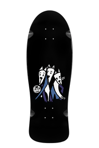 G&s Team 3 Dogs Wheel Wells Shaped Deck 10.0 X 31.0 - Skateboard Deck