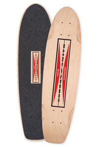 G&s Team Square Tail 29 Reissue Wheel Wells Shaped Deck 7.375 X 29.0 - Skateboard Deck