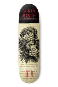 Glass House Aj Zavala (see) No Evil Deck 8.5 - Skateboard Deck
