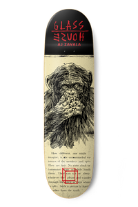Glass House Aj Zavala (speak) No Evil Deck 8.5 - Skateboard Deck