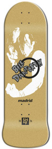 Madrid Bill Danforth Skateboarding Hall Of Fame Gold Reissue Shaped Deck 9.25 X 29.62 - Skateboard Deck