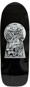 Skeleton Key Team Og Council Gathering Pig Shape Black Deck 10.76 X 30.78 - Skateboard Deck