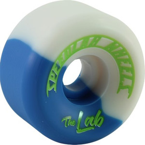Speedlab Wheels The Lab Blue/white Split 56mm 99a (set Of 4) - Skateboard Wheels