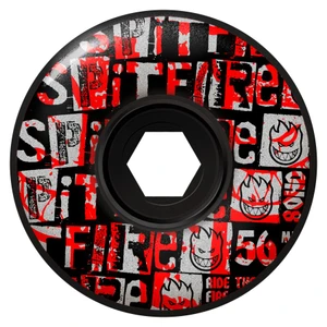 Spitfire 80hd Ransom Radial Full Black 56mm (set Of 4) - Skateboard Wheels