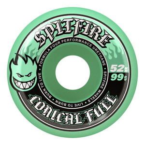 Spitfire Formula Four Conical Full Teal 52mm 99d (set Of 4) - Skateboard Wheels
