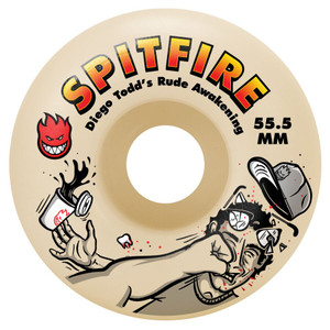 Spitfire Formula Four Diego Todd Rude Awakening Classic 53.5mm 99d (set Of 4) - Skateboard Wheels
