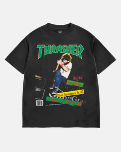 Thrasher February 1987 Vintage Black Ss M - Skateboard Tshirt