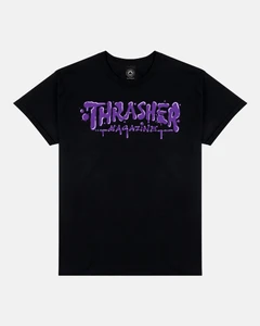 Thrasher Wet Paint Black Ss M - Skateboard Tshirt