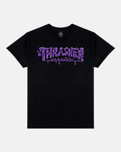 Thrasher Wet Paint Black Ss Xl - Skateboard Tshirt