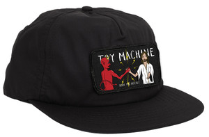 Toy Machine Bury The Hatchet Snapback Hat Black - Skateboard Hat