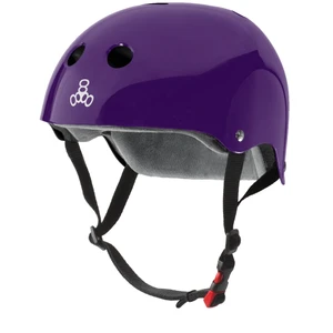 Triple 8 Helmet Certified Sweatsaver Purple Glossy L/xl - Skateboard Helmet