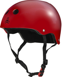 Triple 8 Helmet Certified Sweatsaver Scarlet Red Glossy Xs/s - Skateboard Helmet
