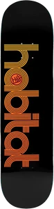 Habitat Horizon Lines Deck-8.0 Black - Skateboard Deck