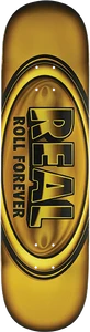 Real Oval Dbx Deck-8.38 Yellow Foil - Skateboard Deck