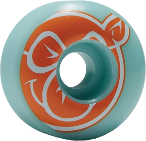 Pig Classic 54mm 99a Ice Blue/org - Skateboard Wheels (Set Of Four)